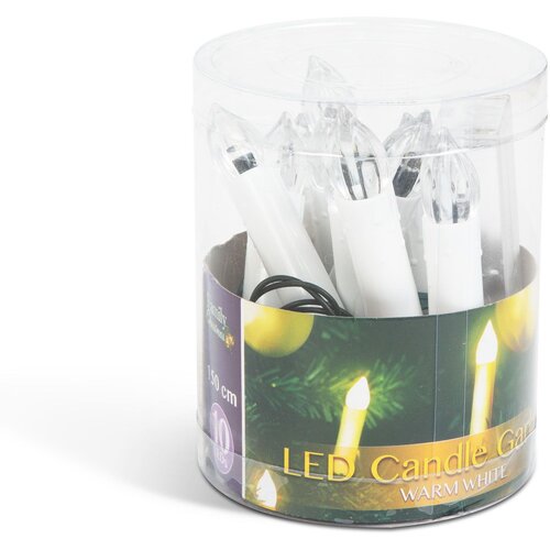 Family Božična LED dekoracija sveče - toplo bele - 10 LED - 2 x AA Slike