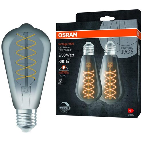  Komplet 2x LED prigu&amp;scaron;iva sijalica VINTAGE FILAMENT E27/7,8W/230V 1800K - Osram Slike