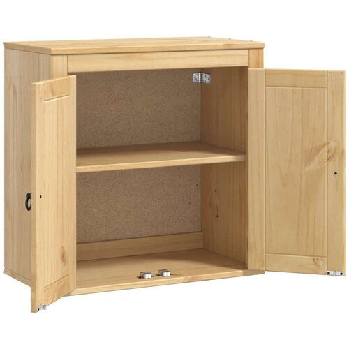  Cabinet s policom Med 60 x 32 x 40 cm Čvrsto borovo drvo Slike