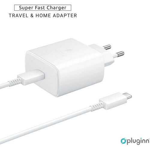 Pluginn Kucni Punjac AJ-45 PD Fast 45W redizajn za Samsung sa PD Type C kablom CE beli Slike
