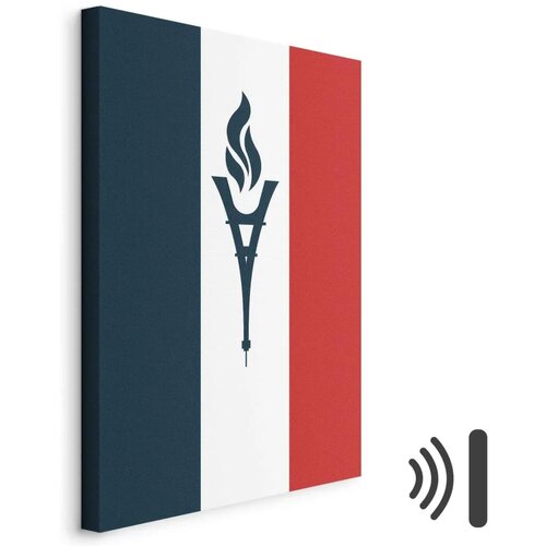 Slika - Torch Against the Backdrop of the French Flag 20x30 Akustična Cene