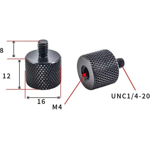 INF Adapter 1/4" na M10 za stojala in kamere - 5 kosov M4, (21755553) Cene