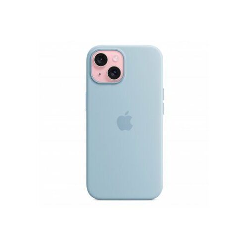 Apple iPhone 15 Silicone Case with MagSafe - Light Blue (mwnd3zm/a) - maska za iPhone Slike