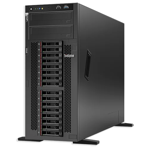 Lenovo ThinkSystem ST550, tower; 1x Silver 4210R 10C 100W 2.4G;1x 16GB 2Rx8; RAID 9350-8i; 8x 2.5”...