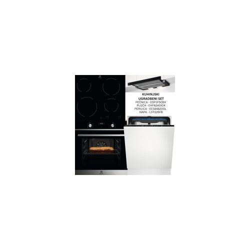 Electrolux ugradbeni set EOF5F50BX+EHF6240IOK+EES848200L+LFP326FB Cijene