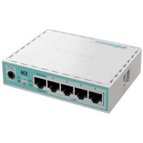 MikroTik E50UG hEX, 5x Gigabit Ethernet ports, Passive PoE Slike