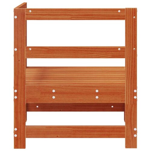  Vrtni kutni kauč Masivna borovina Vosak Smeđa 62 x 62 x 70 5 cm - Smolasto smeđe drvo kutna sofa Slike