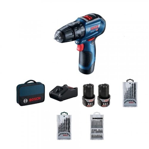 Bosch gsb 12-30 akumulatorski odvrtac + 39-delni set pribora Slike