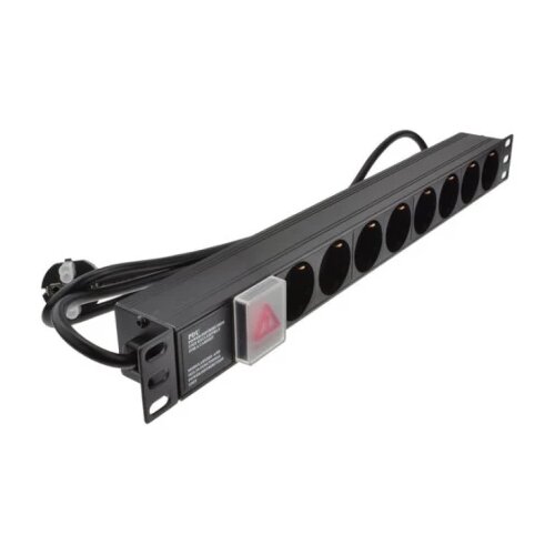 Exeshop Razvodni PDU panel za rack 19 in, sa 8 utičnih mesta, kabl 2m (aluminijum) Slike