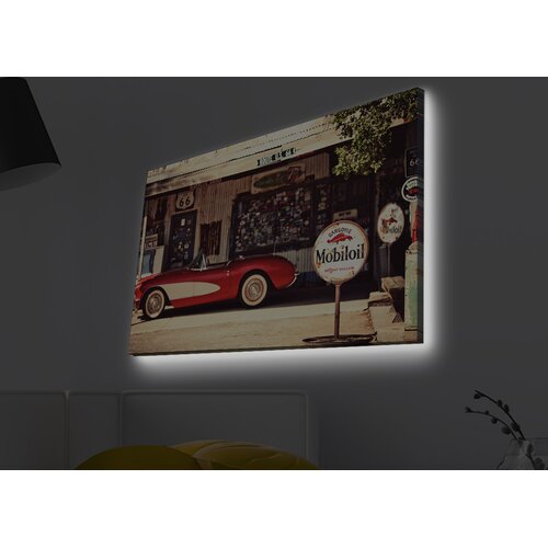 Opviq Slika na platnu sa LED osvetljenjem 45x70cm Cijene