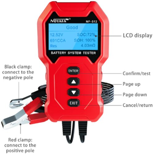 Noyafa NF-512 Tester sistema baterija Slike