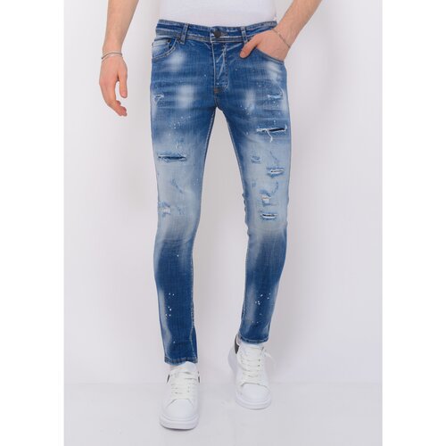 Local Fanatic Kavbojke slim 140588310 Modra Cene