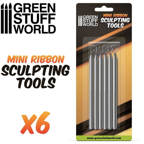 Green Stuff World Mini Ribbon Tools Set 6pcs | Mini set alata za modeliranje 6 kom Cene