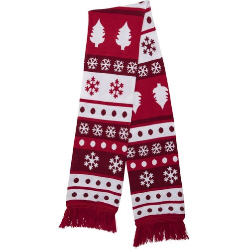 Urban Classics christmas scarf dots red/white Cene