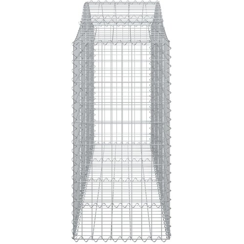  Lučne gabionske ko&amp;scaron;are 30kom 200x50x120/140cm pocinčano željezo Slike