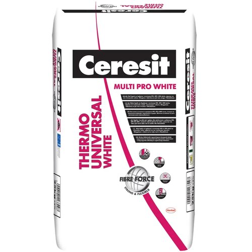 Ceresit Ljepilo za fasadu Thermo universal multi pro, bijelo, 25 kg Slike
