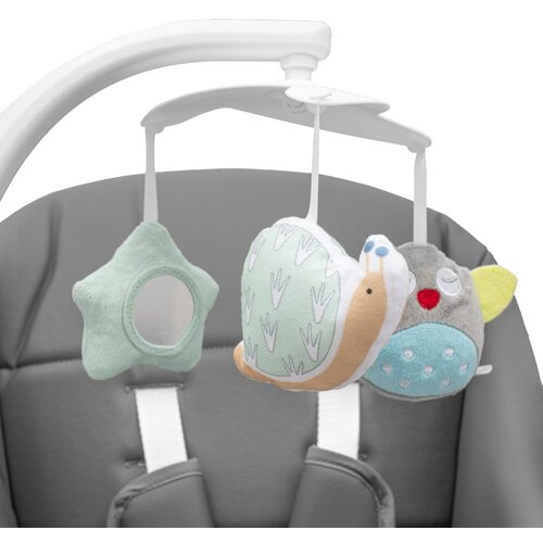 New Baby Smart hranilica-ljuljačka 2u1 grey Slike