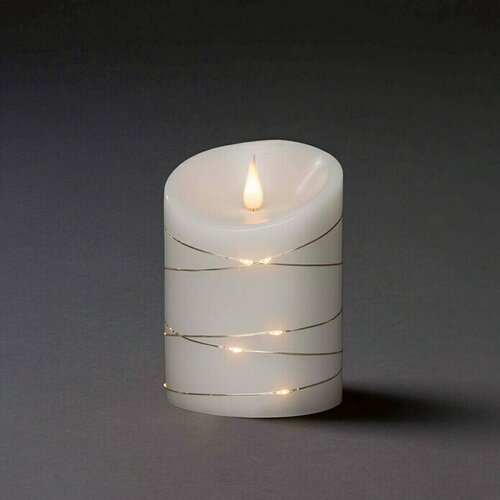 Konstsmide Božićne LED svijeće (Ø x V: 10 x 14 cm, Bijele boje, Boja svjetla: Topla bijela, 15 Kom.) Cijene