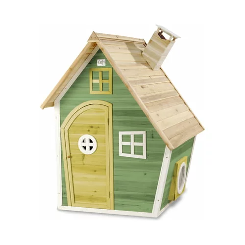 EXIT Toys Drvena kućica za igranje Fantasia 100 - Zelena