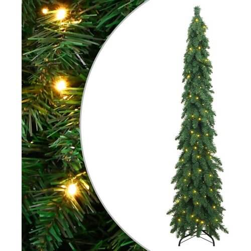 vidaXL Umjetno osvijetljeno božićno drvce sa 130 LED žarulja 210 cm Cijene