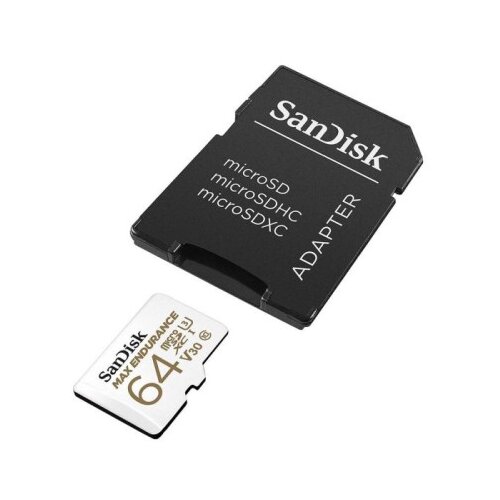 San Disk MAX ENDURANCE microSDXC 64GB + SD Adapter Cene