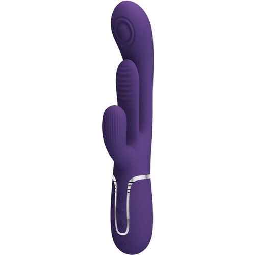 Pretty Love SHANIA TRIPLE RABBIT MULTIFUNKCIONALNI VIBRATOR VIJOLIČEN, (22071305) Slike