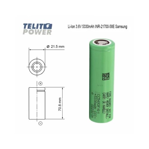 Samsung INR21700-58E CC5493F101 Li-ion baterija 3.6V 5330mAh Cene