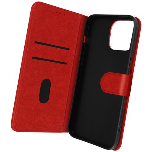 AVIZAR Folio Case iPhone 14 Pro z držalom za kartico - rdeca, (20616970) Cene