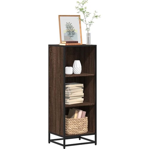 VidaXL Ormar za knjige smeđi hrast 40x35x107,5 cm izrađeno drvo Slike