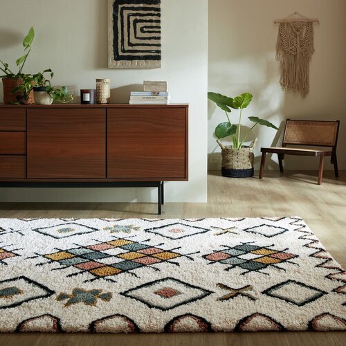 Flair Rugs Krem ručno rađen vunen tepih 160x230 cm Moroccan Midar &amp;ndash; Slike