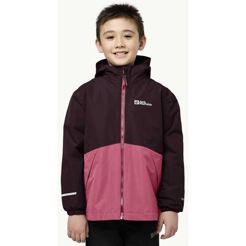 Jack Wolfskin Jakna za dečake ICELAND 3IN1 JACKET K, Crno-roze Cene