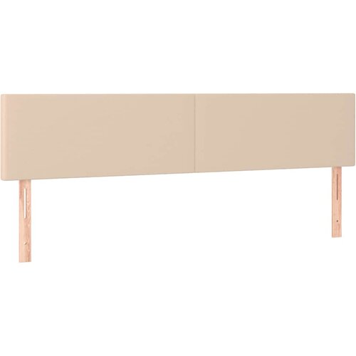  LED uzglavlje boja cappuccina 160 x 5 x 78/88cm od umjetne kože Slike