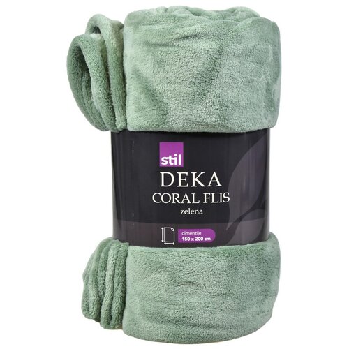 STIL deka coral flis zelena 150 x 200 cm Cijene