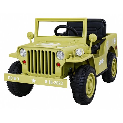  Auto na akumulator Retro Military - bež Cijene