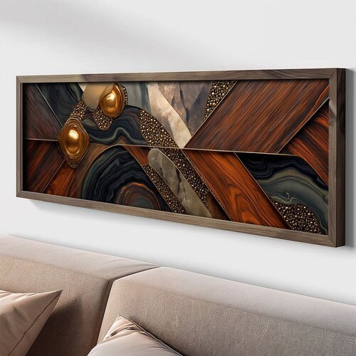 WALLXPERT LAC087-150 Multicolor Decorative Framed MDF Painting Cene