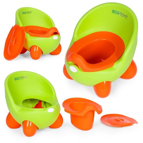 ECO TOYS WC daska za djecu, uložak koji se može izvaditi, nogice koje se ne kližu, zelena, Cijene