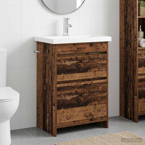  Set namje&amp;scaron;taja za kupaonicu Staro drvo 61 x 40 x 84,5 cm Slike
