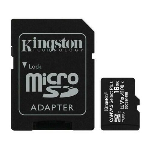 Kingston micro sd card 16GB class 10 uhs-i + adapter Slike