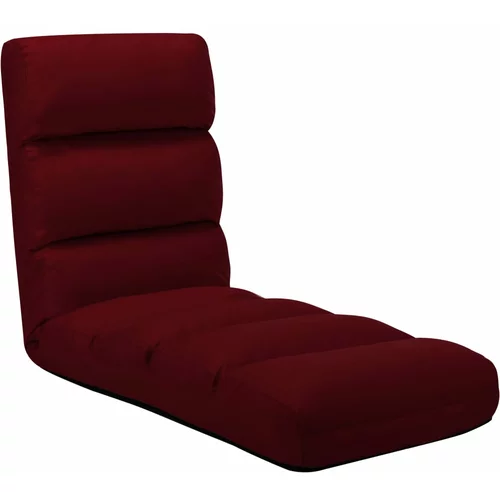 vidaXL Zložljiv stol / blazina vinsko rdeče umetno usnje, (20764946)
