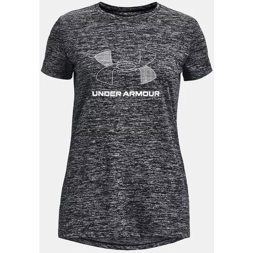 Under Armour Tehnička sportska majica crna melange / bijela