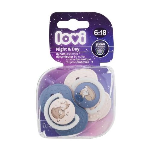 Lovi Night & Day Dynamic Soother Boy 6-18m silikonska dinamična duda varalica 2 kom za otroke Cijene