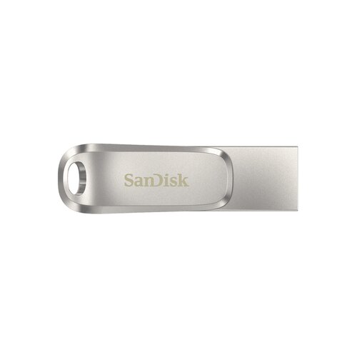 Sandisk USB C &amp;amp; USB DISK 256GB Ultra Dual LUXE, 3.1, srebrn, kovinski, branje do 150MB/s (SDDDC4-256G-G46) Slike