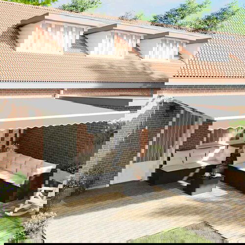 VidaXL Nadstre&amp;scaron;nica Bijelo 5 &amp;times; 3,5 m Metal Slike