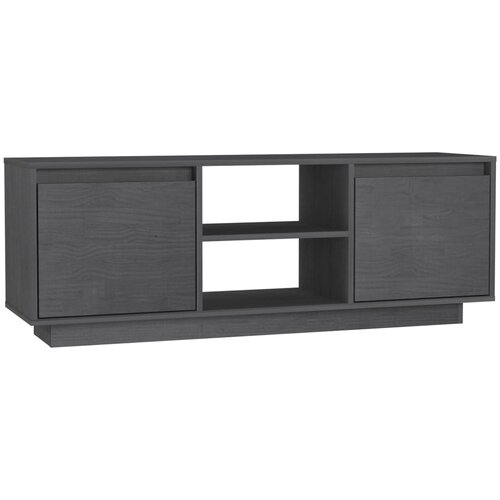 Maison Chic TV omarica - TV stojalo - Televizijska omarica siva 110x30x40 cm trdna borovina, (21701366) Cene