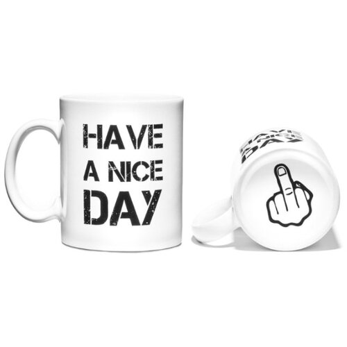  Skodelica Have a nice day - bela Cene