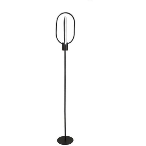  Črna LED stoječa svetilka (višina 132 cm) Goktug – Cene