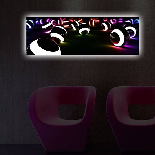 Wallity Zidna slika sa LED osvetljenjem 3090DACT-50, 30x90 cm Cijene