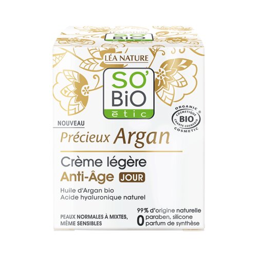 SO&amp;rsquo;BiO &amp;eacute;tic Lahka anti-age dnevna krema z arganom Slike