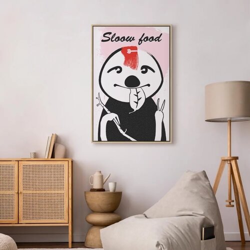  Slika - Sloth Trendsetter (1 Part) Vertical 40x60 U prirodnom drvenom okviru Slike