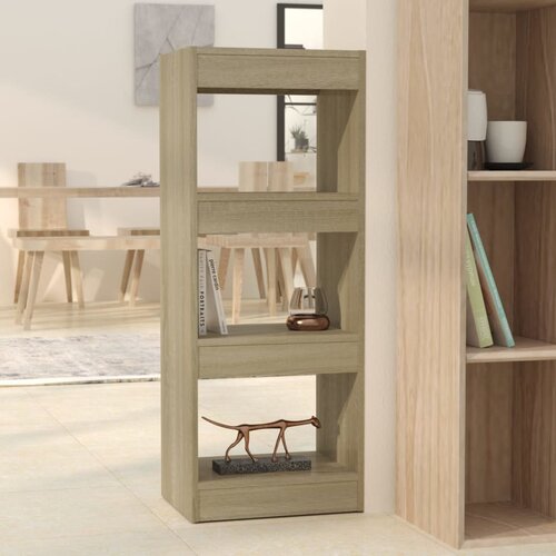 VidaXL Knjižna omara/pregrada sonoma hrast 40x30x103 cm iverna plo&amp;scaron;ča Slike